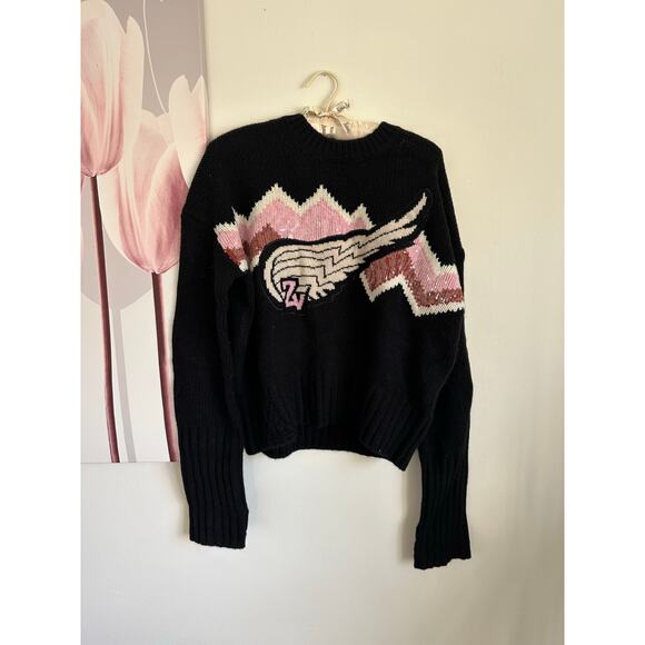 Zadig & Voltaire Bleez Wings Cashmere/Merino Sweater NWT Small - Picture 6 of 8